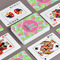 Preppy Hibiscus Playing Cards - Front & Back View