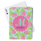 Preppy Hibiscus Playing Cards - Front View