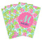 Preppy Hibiscus Playing Cards - Hand Back View