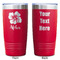 Preppy Hibiscus Red Polar Camel Tumbler - 20oz - Double Sided - Approval