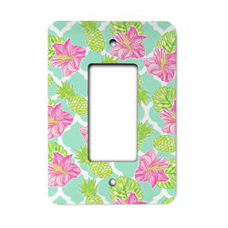 Preppy Hibiscus Rocker Style Light Switch Cover