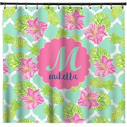 Preppy Hibiscus Shower Curtain - 71" x 74" (Personalized)
