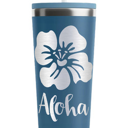 Preppy Hibiscus RTIC Everyday Tumbler with Straw - 28oz (Personalized)