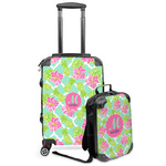 Preppy Hibiscus Kids 2-Piece Luggage Set - Suitcase & Backpack (Personalized)