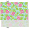 Preppy Hibiscus Tissue Paper - Heavyweight - XL - Front & Back