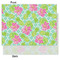 Preppy Hibiscus Tissue Paper - Lightweight - Medium - Front & Back