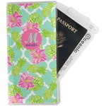 Preppy Hibiscus Travel Document Holder