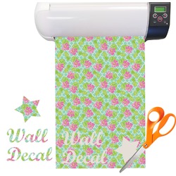 Preppy Hibiscus Vinyl Sheet (Re-position-able)