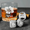 Preppy Hibiscus Whiskey Stones - Set of 9 - In Context