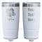 Preppy Hibiscus White Polar Camel Tumbler - 20oz - Double Sided - Approval