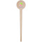 Preppy Hibiscus Wooden 4" Food Pick - Round - Single Pick