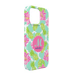 Preppy Hibiscus iPhone Case - Plastic - iPhone 13 (Personalized)