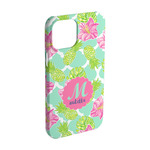 Preppy Hibiscus iPhone Case - Plastic - iPhone 15 Pro (Personalized)