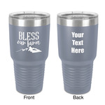 Farm House 30 oz Stainless Steel Tumbler - Grey - Double-Sided (Personalized)