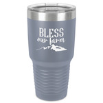 Farm House 30 oz Stainless Steel Tumbler - Grey - Single-Sided