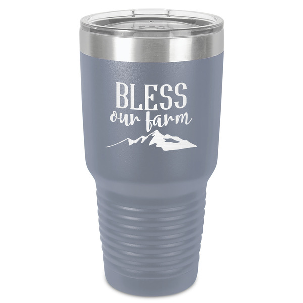 Custom Farm House 30 oz Stainless Steel Tumbler - Grey - Single-Sided