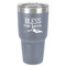 Farm House 30 oz Stainless Steel Ringneck Tumbler - Grey - Front