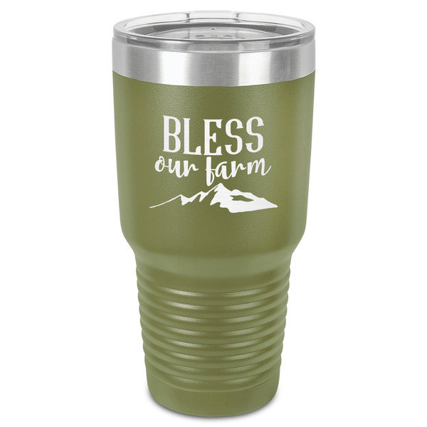 Custom Farm House 30 oz Stainless Steel Tumbler - Olive - Single-Sided