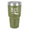 Farm House 30 oz Stainless Steel Ringneck Tumbler - Olive - Front