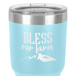 Farm House 30 oz Stainless Steel Tumbler - Teal - Double-Sided (Personalized)