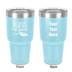 Farm House 30 oz Stainless Steel Tumbler - Teal - Double-Sided (Personalized)