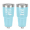 Farm House 30 oz Stainless Steel Ringneck Tumbler - Teal - Double Sided - Front & Back