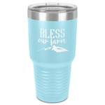 Farm House 30 oz Stainless Steel Tumbler - Teal - Single-Sided