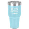 Farm House 30 oz Stainless Steel Ringneck Tumbler - Teal - Front