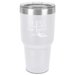 Farm House 30 oz Stainless Steel Tumbler - White - Single-Sided