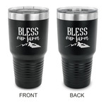 Farm House 30 oz Stainless Steel Tumbler - Black - Double Sided (Personalized)