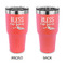 Farm House 30 oz Stainless Steel Ringneck Tumblers - Coral - Double Sided - APPROVAL