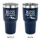 Farm House 30 oz Stainless Steel Ringneck Tumblers - Navy - Double Sided - APPROVAL