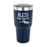 Farm House 30 oz Stainless Steel Tumbler - Navy - Single Sided