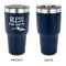 Farm House 30 oz Stainless Steel Ringneck Tumblers - Navy - Single Sided - APPROVAL