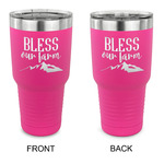 Farm House 30 oz Stainless Steel Tumbler - Pink - Double Sided (Personalized)