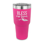 Farm House 30 oz Stainless Steel Tumbler - Pink - Single Sided