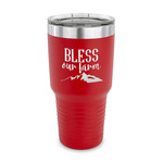 Farm House 30 oz Stainless Steel Tumbler - Red - Single Sided