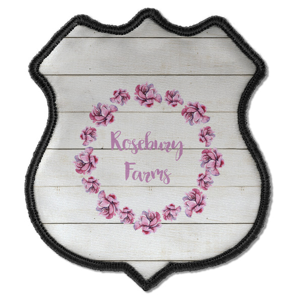 Custom Farm House Iron On Shield Patch C w/ Name or Text