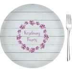 Farm House 8" Glass Appetizer / Dessert Plates - Single or Set (Personalized)