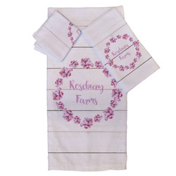 Farm House Bath Towel Set - 3 Pcs (Personalized)