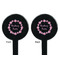 Farm House Black Plastic 7" Stir Stick - Double Sided - Round - Front & Back