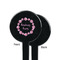 Farm House Black Plastic 7" Stir Stick - Single Sided - Round - Front & Back