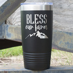 Farm House 20 oz Stainless Steel Tumbler - Black - Double Sided (Personalized)