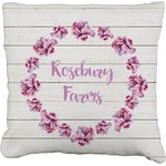 Farm House Faux-Linen Throw Pillow 16" (Personalized)