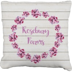 Farm House Faux-Linen Throw Pillow (Personalized)