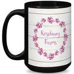 Farm House 15 Oz Coffee Mug - Black (Personalized)