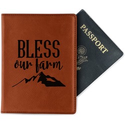 Farm House Passport Holder - Faux Leather - Single Sided