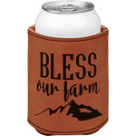 Farm House Leatherette Can Sleeve - Double Sided (Personalized)