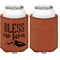 Farm House Cognac Leatherette Can Sleeve - Single Sided Front and Back