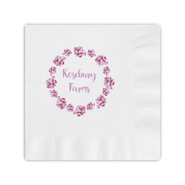 Custom Farm House Coined Cocktail Napkins (Personalized)